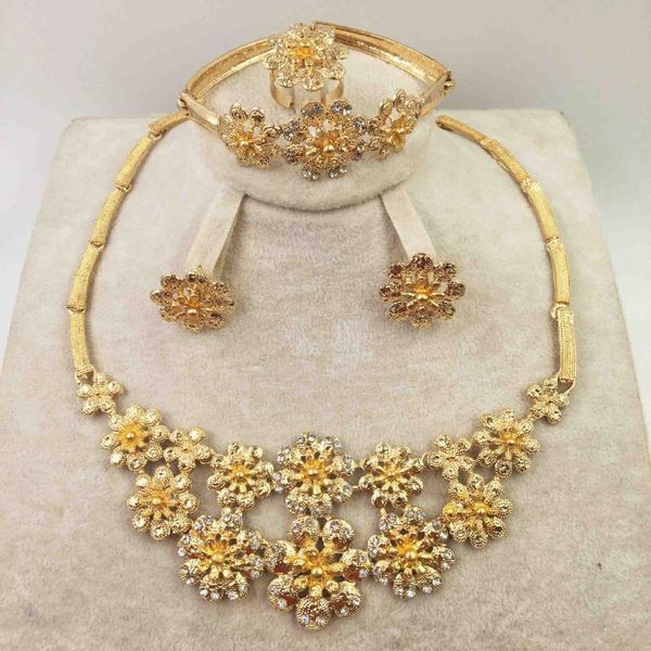 earrings & necklace luxury jewelry accessories set golden bracelet charm temperament sweet romantic wedding engagement banquet, Silver
earrings & necklace luxury jewelry accessories set golden bracelet charm temperament sweet romantic wedding engagement banquet, Silver