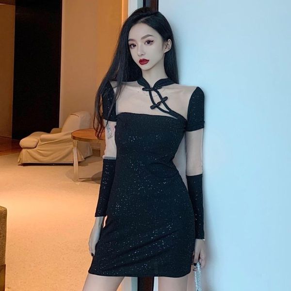 women party mini dress chinese style qipao korean fashion slim nightclub bodycon dance dresses elegant oriental vestidos ethnic clothin, Red
women party mini dress chinese style qipao korean fashion slim nightclub bodycon dance dresses elegant oriental vestidos ethnic clothin, Red