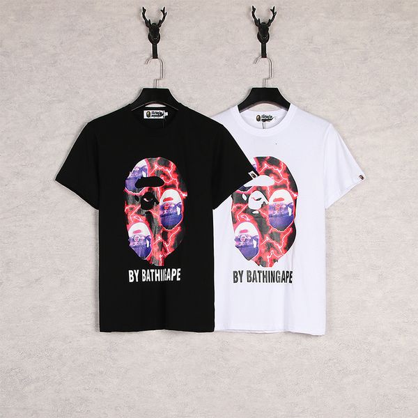 t shirt chao brand ape head lightning camouflage cartoon cotton short sleeve base shirt loose, White
t shirt chao brand ape head lightning camouflage cartoon cotton short sleeve base shirt loose, White