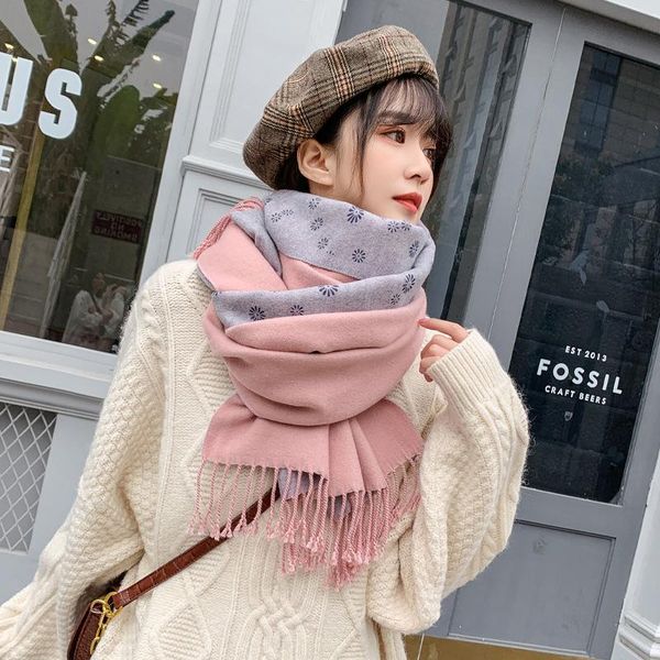 scarves 2021 winter scarf women's fashion printing double-sided dual purpose large shawl lengthening snowflake pattern warm thick, Blue;gray
scarves 2021 winter scarf women's fashion printing double-sided dual purpose large shawl lengthening snowflake pattern warm thick, Blue;gray