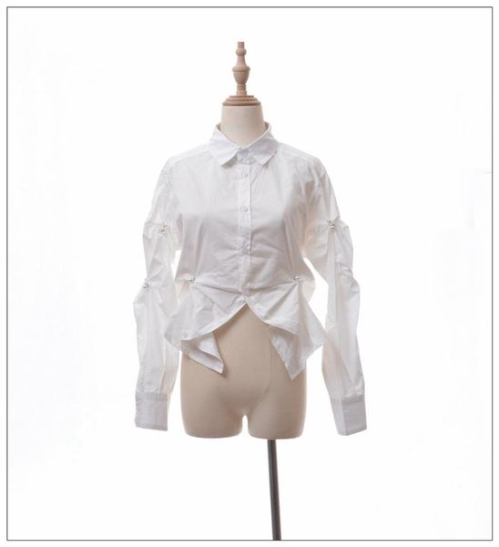 women's blouses & shirts ah02106 fashion 2021 runway luxury european design party style clothing, White
women's blouses & shirts ah02106 fashion 2021 runway luxury european design party style clothing, White