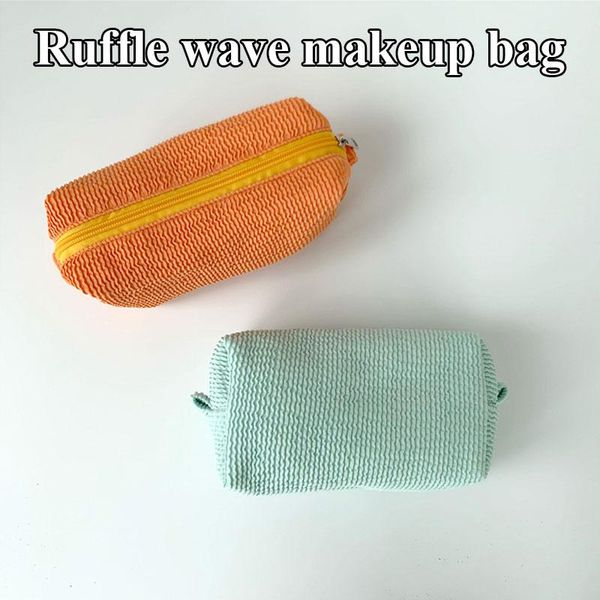 cosmetic bags & cases solid color multifunctional fashionable makeup wash storage bag simple portable wave pattern pleated
cosmetic bags & cases solid color multifunctional fashionable makeup wash storage bag simple portable wave pattern pleated