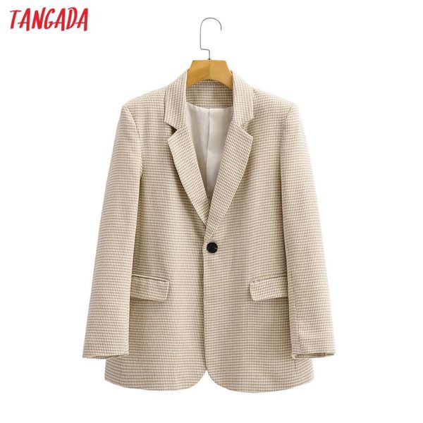 women's suits & blazers tangada women autumn winter plaid tweed blazer coat vintage notched collar pocket 2021 female chic 8y60, White;black
women's suits & blazers tangada women autumn winter plaid tweed blazer coat vintage notched collar pocket 2021 female chic 8y60, White;black