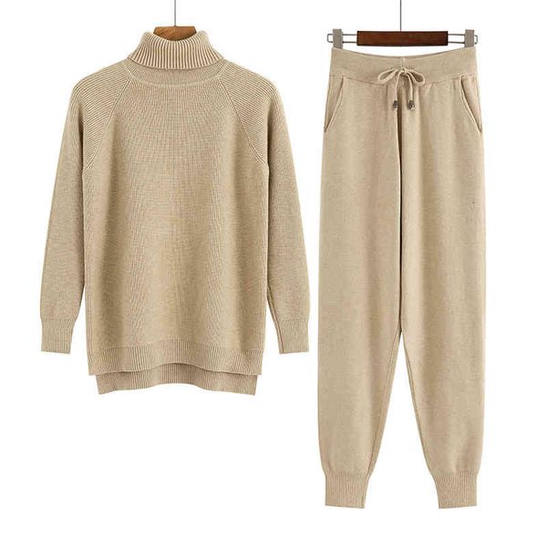 casual dresses gigogou 2 pieces set women knitted tracksuit turtleneck sweater + carrot jogging pants pullover chic outwear jd2r, Black;gray
casual dresses gigogou 2 pieces set women knitted tracksuit turtleneck sweater + carrot jogging pants pullover chic outwear jd2r, Black;gray
