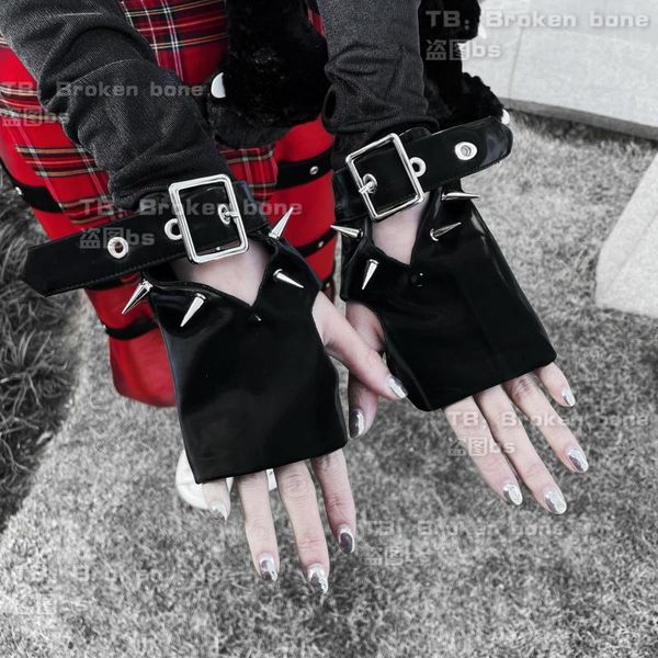five fingers gloves ruibbit gothic harajuku punk black glove women half finger length sleeve rivet cosplay streetwear warm girl, Blue;gray
five fingers gloves ruibbit gothic harajuku punk black glove women half finger length sleeve rivet cosplay streetwear warm girl, Blue;gray