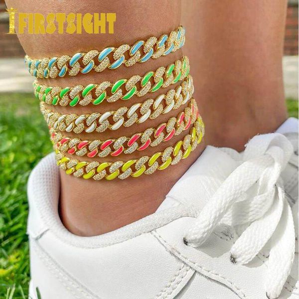 anklets 8mm colorful ename rhinestonel miami curb cuban anklet women hip hop jewelry gold color pavé neon enamel chain link, Red;blue
anklets 8mm colorful ename rhinestonel miami curb cuban anklet women hip hop jewelry gold color pavé neon enamel chain link, Red;blue