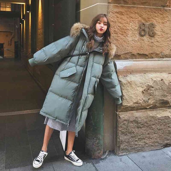 2021 winter new korean cotton clothes women's medium and long loose down warm thickened bread, Black
2021 winter new korean cotton clothes women's medium and long loose down warm thickened bread, Black