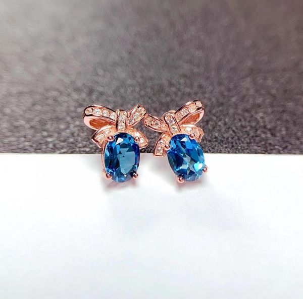 stud elegant 925 silver bow tie earrings for daily wear 5*7mm natural london blue z earring, Golden;silver
stud elegant 925 silver bow tie earrings for daily wear 5*7mm natural london blue z earring, Golden;silver