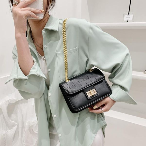 women lattice pattern chain shoulder bag fashion pu pure color handbag girls brief flap women's casual messenger bags evening
women lattice pattern chain shoulder bag fashion pu pure color handbag girls brief flap women's casual messenger bags evening