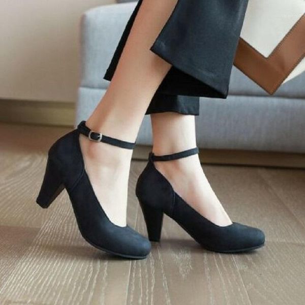 dress shoes women high heels office pumps summer buckle strap ladies sandals round toe chunky party zapatos mujer1, Black
dress shoes women high heels office pumps summer buckle strap ladies sandals round toe chunky party zapatos mujer1, Black