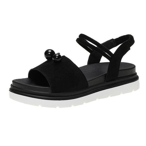 women's sandals sweet simple vamp ball applique modification fashion all-match open toe casual 2021, Black
women's sandals sweet simple vamp ball applique modification fashion all-match open toe casual 2021, Black