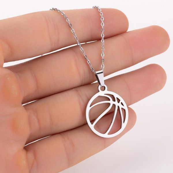 pendant necklaces simple fashion basketball necklace hollow balls charm jewelry for fans drop yp7892, Silver
pendant necklaces simple fashion basketball necklace hollow balls charm jewelry for fans drop yp7892, Silver