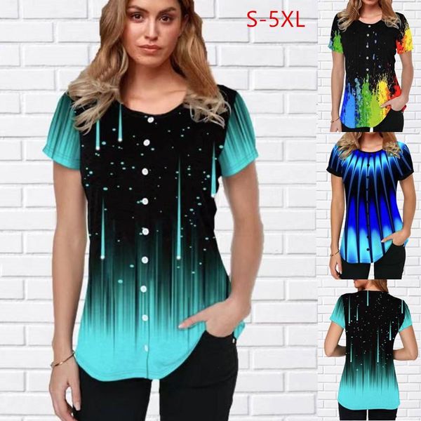 women's t-shirt 2021 spring and summer fashion round neck print casual short-sleeved women, White
women's t-shirt 2021 spring and summer fashion round neck print casual short-sleeved women, White