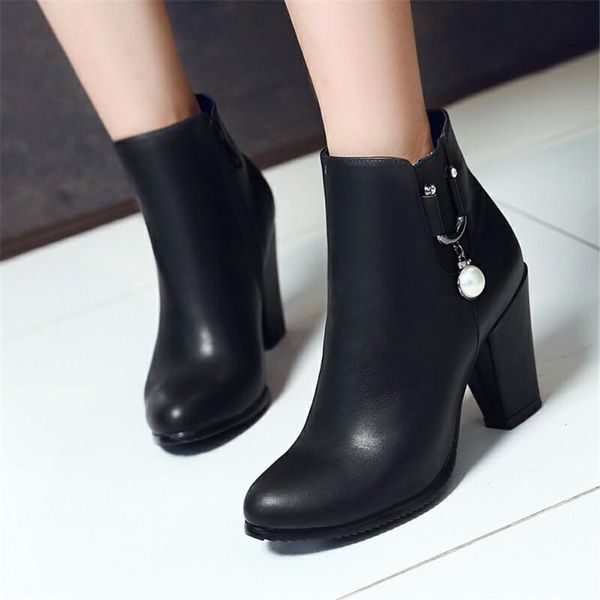boots brand classic high-quality high heels office ladies booties elegant big size 43 stylish winter shoes women, Black
boots brand classic high-quality high heels office ladies booties elegant big size 43 stylish winter shoes women, Black
