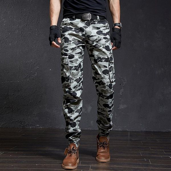 men's pants camouflage cargo men regular fit denim pant work overalls multi-pocket tactical trousers for autum winter male, Black
men's pants camouflage cargo men regular fit denim pant work overalls multi-pocket tactical trousers for autum winter male, Black