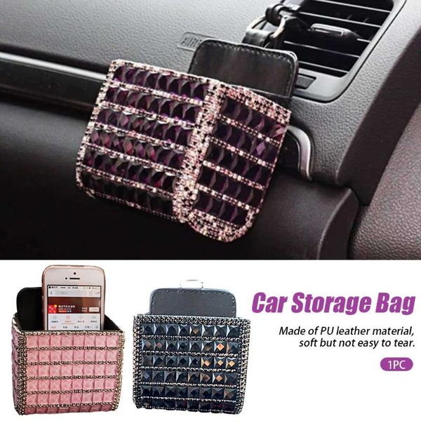 car organizer interior trim easy install crystal rhinestone hanging multifunctional keys storage bag mobile phone mini air vent
car organizer interior trim easy install crystal rhinestone hanging multifunctional keys storage bag mobile phone mini air vent