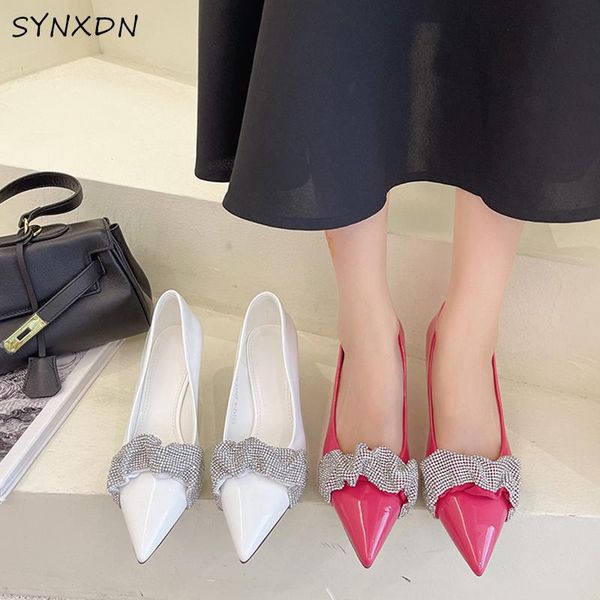 dress shoes synxdn 2021 women pumps patent leather bling-bling pointed toe high heels 7cm sweet party office summer female, Black
dress shoes synxdn 2021 women pumps patent leather bling-bling pointed toe high heels 7cm sweet party office summer female, Black