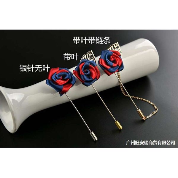 fashion accessories rose cloth brooch men's suit shirt wedding bridegroom with pin, Gray
fashion accessories rose cloth brooch men's suit shirt wedding bridegroom with pin, Gray