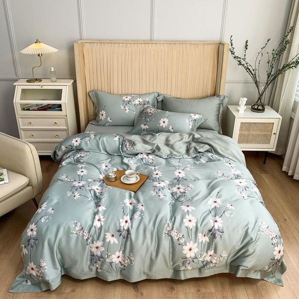luxury flowers tencel bedding set satin duvet cover bed linen pillowcases home textile king size 4pcs sets
luxury flowers tencel bedding set satin duvet cover bed linen pillowcases home textile king size 4pcs sets
