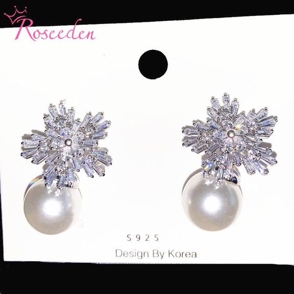 dangle & chandelier women pearls drop earrings cubic zirconia sparkling wedding ear pin re4093-1, Silver
dangle & chandelier women pearls drop earrings cubic zirconia sparkling wedding ear pin re4093-1, Silver