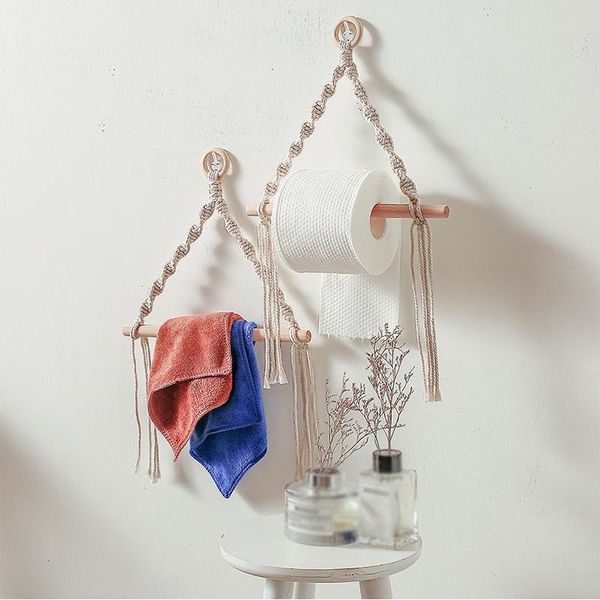 towel racks toilet paper holder dispenser braided rack napkin hand-woven tapestry macrame wall hanging bathroom
towel racks toilet paper holder dispenser braided rack napkin hand-woven tapestry macrame wall hanging bathroom