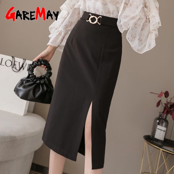 korean style mid-length skirt high waist slim a- line step with slit solid color elegant women's bodycon 210428, Black
korean style mid-length skirt high waist slim a- line step with slit solid color elegant women's bodycon 210428, Black