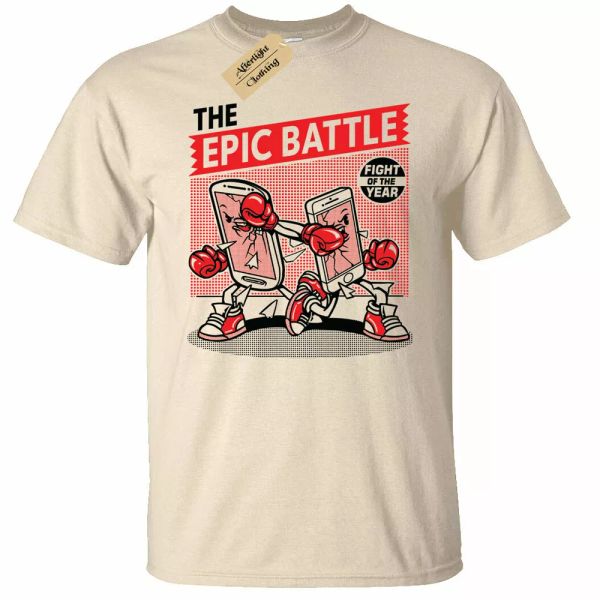 Ãpica Batalla Camiseta Hombre Teléfono Móvil Guerra IPHONE Android, White;black 
Ãpica Batalla Camiseta Hombre Teléfono Móvil Guerra IPHONE Android, White;black