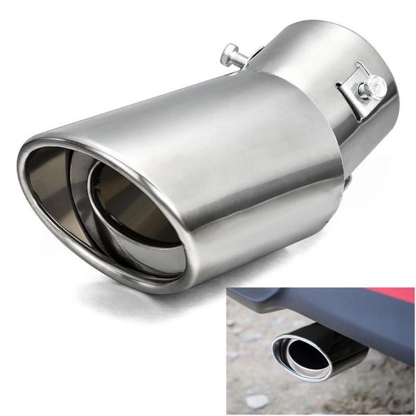 manifold & parts universal car exhaust muffler tip round stainless steel pipe chrome tail silver
manifold & parts universal car exhaust muffler tip round stainless steel pipe chrome tail silver