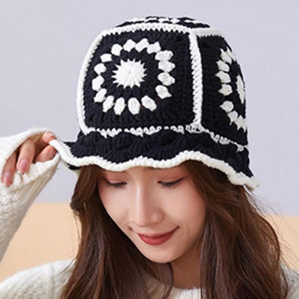 wide brim hats accessories unique ladies crochet knitting flower pattern knitted bucket hat woolen yarn soft for vacation, Blue;gray
wide brim hats accessories unique ladies crochet knitting flower pattern knitted bucket hat woolen yarn soft for vacation, Blue;gray