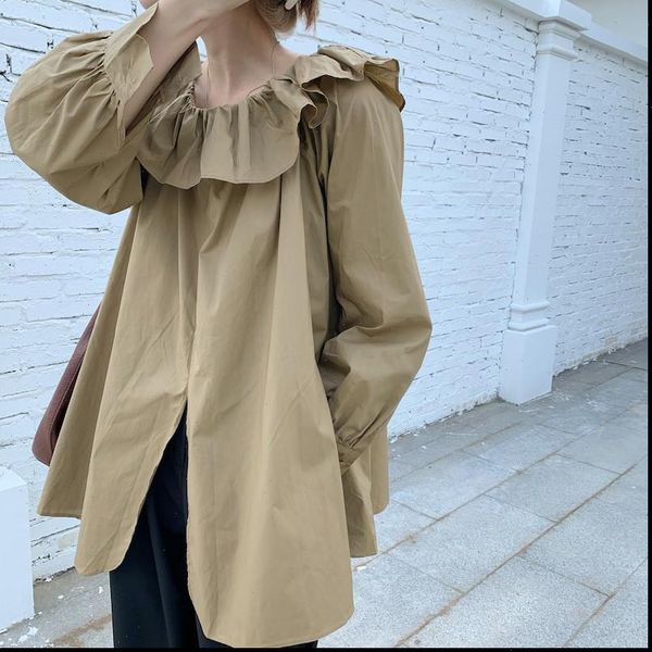 autumn korean style womens shirts one shoulder solid ruffle gentle sweet long sleeves all match female, White
autumn korean style womens shirts one shoulder solid ruffle gentle sweet long sleeves all match female, White