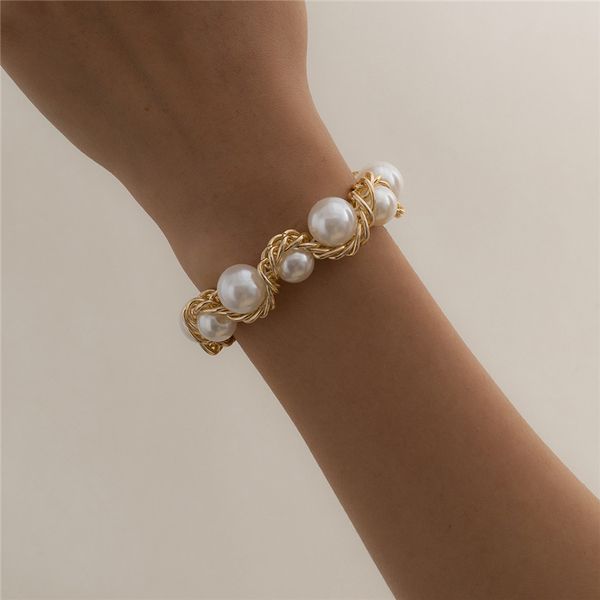 european baroque imitation pearl bracelets ethnic style wave twist chain female retro metal gold bracelet ornaments accessories wholesale, Golden;silver
european baroque imitation pearl bracelets ethnic style wave twist chain female retro metal gold bracelet ornaments accessories wholesale, Golden;silver