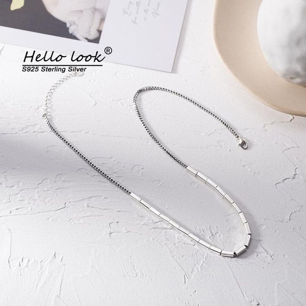 hellolook 925 sterling silver geometric square tube necklace women clavicle chain fashion vintage jewelry chains
hellolook 925 sterling silver geometric square tube necklace women clavicle chain fashion vintage jewelry chains