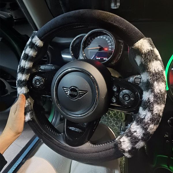 steering wheel covers checkered fuzzy cover fluffy bling black and white woman man car accessories for mini cooper kia etc
steering wheel covers checkered fuzzy cover fluffy bling black and white woman man car accessories for mini cooper kia etc