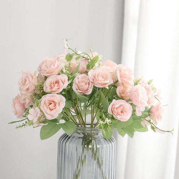 decorative flowers & wreaths 10 head mini artificial rose flower silk simulation bouquet for wedding home party gift room decoration
decorative flowers & wreaths 10 head mini artificial rose flower silk simulation bouquet for wedding home party gift room decoration