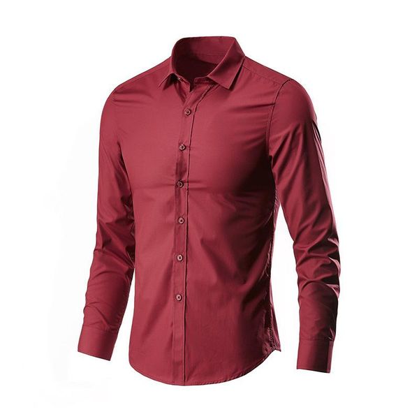 men's casual shirts red men shirt long sleeve slim fit non-iron business social dress brand for korean clothes chemise homme, White;black
men's casual shirts red men shirt long sleeve slim fit non-iron business social dress brand for korean clothes chemise homme, White;black