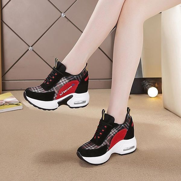 dress shoes dad women's breathable platform elevator wild slimming casual sneakers lace-up plaid thick bottom w6jw, Black
dress shoes dad women's breathable platform elevator wild slimming casual sneakers lace-up plaid thick bottom w6jw, Black
