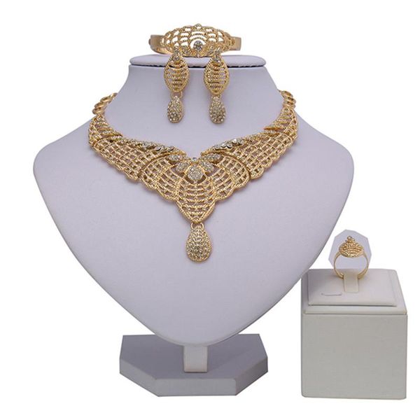 earrings & necklace zuodi dubai gold design jewelry set wholesale nigerian wedding woman accessories fashion african, Silver 
earrings & necklace zuodi dubai gold design jewelry set wholesale nigerian wedding woman accessories fashion african, Silver