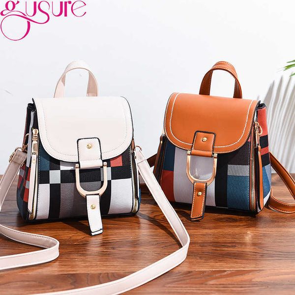 gusure mini backpack women fashion pu leather shoulder bag for teenage girls multi-function small backpacks female phone pocke y0804
gusure mini backpack women fashion pu leather shoulder bag for teenage girls multi-function small backpacks female phone pocke y0804