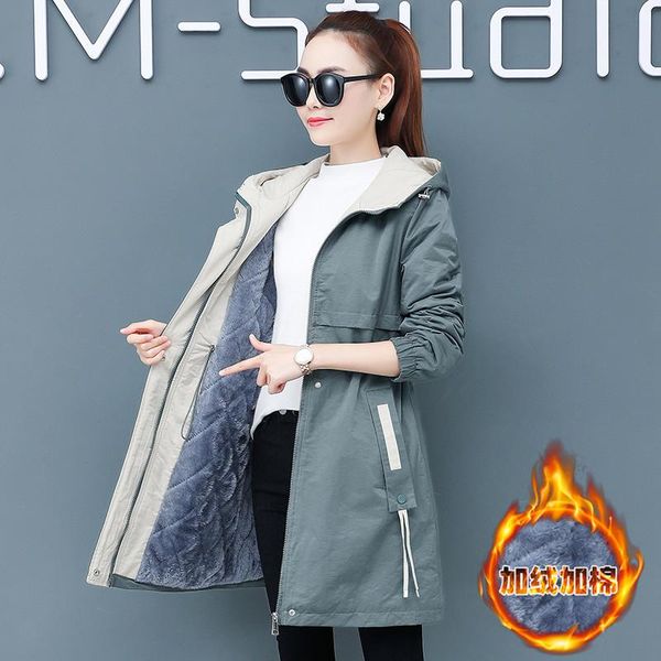 women's trench coats coat winter mid-length thick warm hooded outerwear fashion ladies parka windbreaker female w842, Tan;black
women's trench coats coat winter mid-length thick warm hooded outerwear fashion ladies parka windbreaker female w842, Tan;black