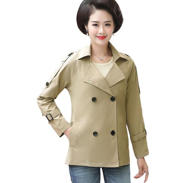 women's trench coats plus size 4xl 2021 women spring autumn short coat female casual fashion middle-aged outwear windbreaker, Tan;black
women's trench coats plus size 4xl 2021 women spring autumn short coat female casual fashion middle-aged outwear windbreaker, Tan;black