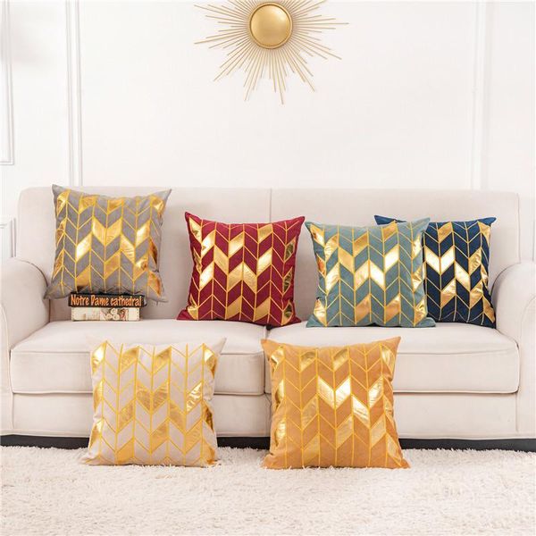 cushion/decorative pillow luxury golden pillowcase geometric bronzing cushion cover45x45 decorative throw blue gray pillowcover decoration f
cushion/decorative pillow luxury golden pillowcase geometric bronzing cushion cover45x45 decorative throw blue gray pillowcover decoration f