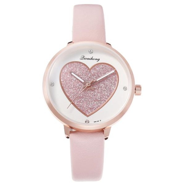 wristwatches 2021casual small fresh watch women personality peach heart dial leather strap mujer bayan kol saati montre feminino, Slivery;brown
wristwatches 2021casual small fresh watch women personality peach heart dial leather strap mujer bayan kol saati montre feminino, Slivery;brown