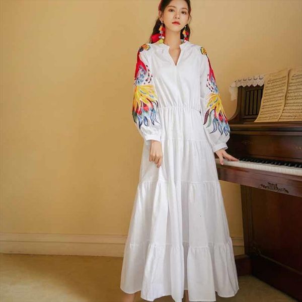 fashion v neck floral print women dress bohemia autumn ethnic long sleeve elegant temperament maxi dresses, Black;gray
fashion v neck floral print women dress bohemia autumn ethnic long sleeve elegant temperament maxi dresses, Black;gray