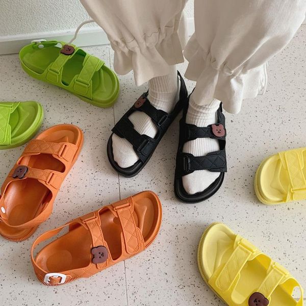 sandals buckle roman beach for women children 2021 cute bear pvc jelly shoes woman summer girl female flat sandal, Black
sandals buckle roman beach for women children 2021 cute bear pvc jelly shoes woman summer girl female flat sandal, Black