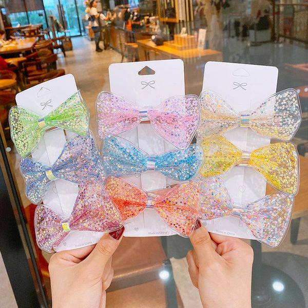hair accessories star sequin quicksand children's hairpin bow knot kids clips sweet princess girls handmade, Slivery;white
hair accessories star sequin quicksand children's hairpin bow knot kids clips sweet princess girls handmade, Slivery;white