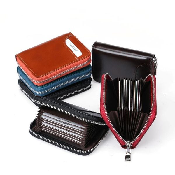card holders genuine leather men women short holder zipper wallet travel journey business id organizer coin purse unisex, Brown;gray
card holders genuine leather men women short holder zipper wallet travel journey business id organizer coin purse unisex, Brown;gray