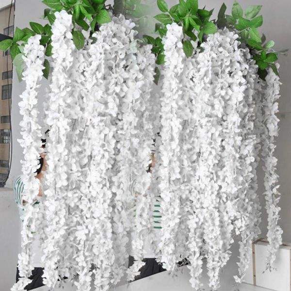 decorative flowers & wreaths 20pcs/set artificial wisteria flower spring autumn hanging rattan bride garland for home garden el decoration p
decorative flowers & wreaths 20pcs/set artificial wisteria flower spring autumn hanging rattan bride garland for home garden el decoration p
