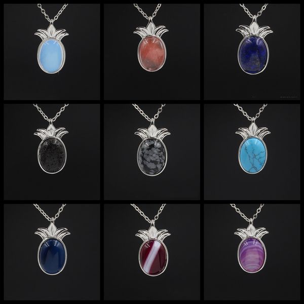 natural crystal pineapple necklace healing dainty cute pendant necklaces jewelry gift for women teens girls, Silver
natural crystal pineapple necklace healing dainty cute pendant necklaces jewelry gift for women teens girls, Silver
