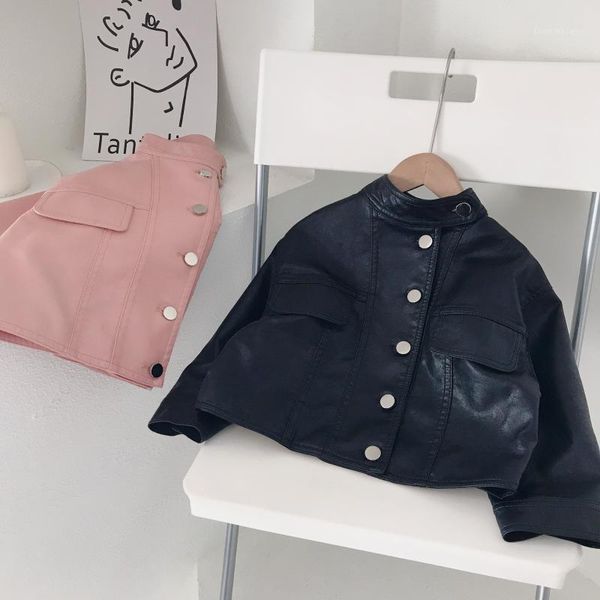 jackets kids girls fashion outfit faux leather pink/black cool short coats for children autumn clothes 2021 size 90-1501, Blue;gray
jackets kids girls fashion outfit faux leather pink/black cool short coats for children autumn clothes 2021 size 90-1501, Blue;gray