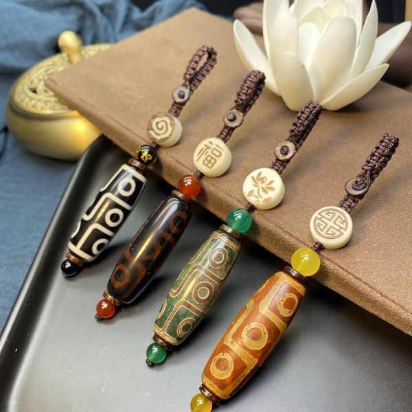 hand craft natural agat stone keychains handbag purse holder retro healing 40mm buddha tibetan dzi agates nine eyed key chains, Silver
hand craft natural agat stone keychains handbag purse holder retro healing 40mm buddha tibetan dzi agates nine eyed key chains, Silver